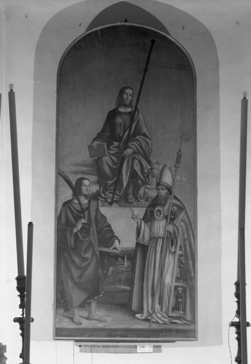 San Giacomo minore in gloria e due Santi (dipinto) di Raibolini Francesco detto Francesco Francia (scuola) (prima metà sec. XVI)