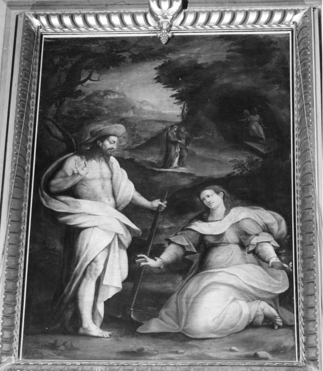 apparizione di Cristo risorto a Santa Maria Maddalena (dipinto) di Calvaert Denys detto Dionisio fiammingo (fine, inizio sec. XVI, sec. XVII)