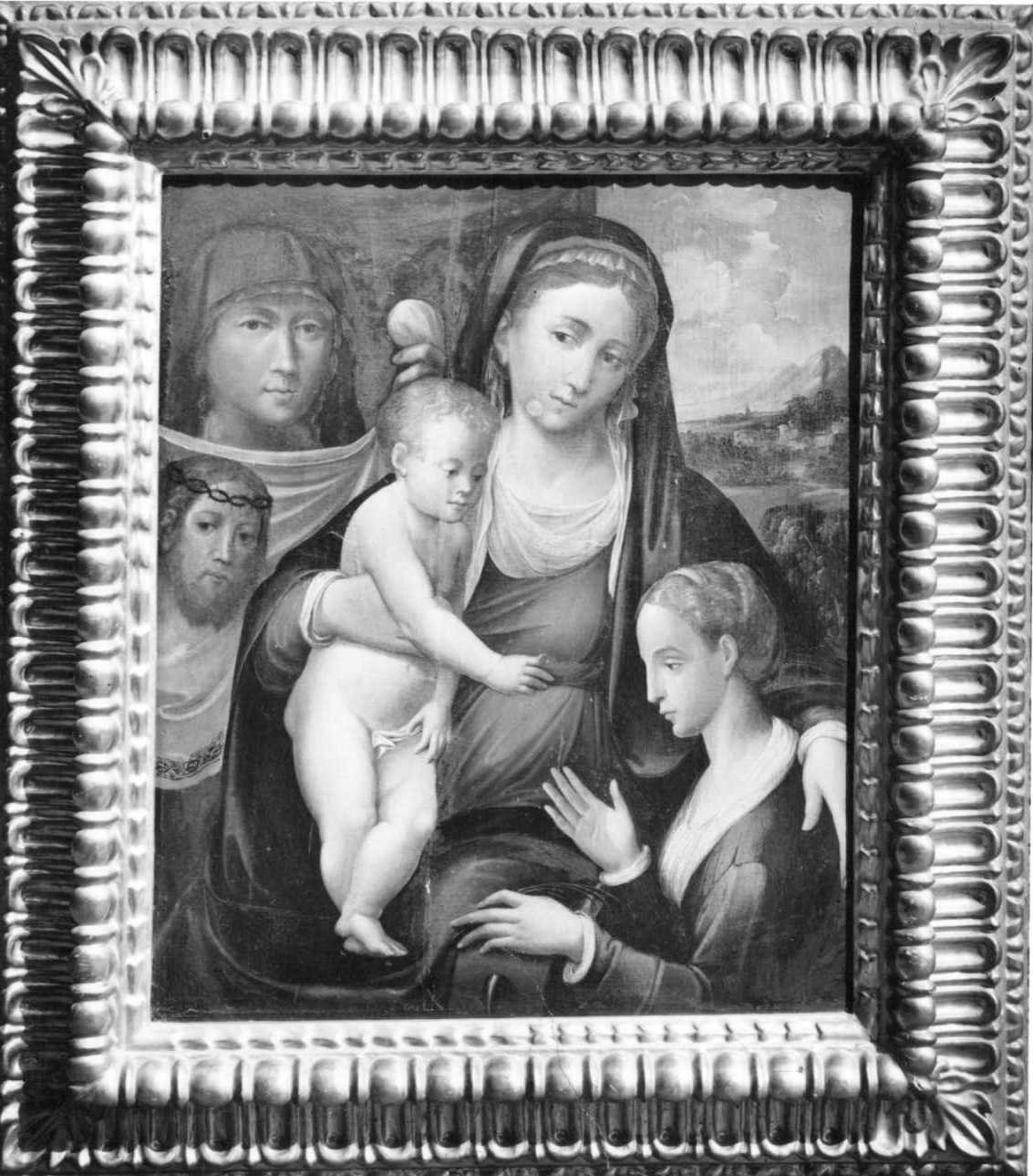 matrimonio mistico di Santa Caterina (dipinto) di Francucci Innocenzo detto Innocenzo da Imola (inizio sec. XVI, sec. XVII)