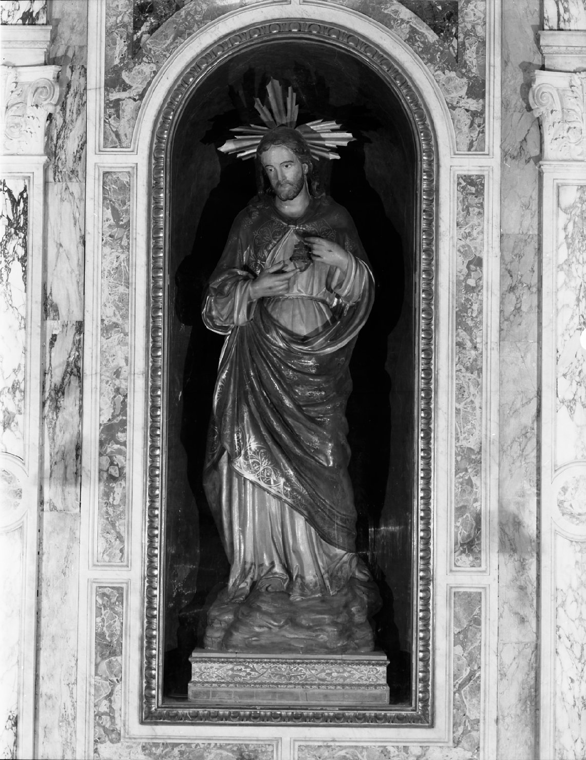 Sacro cuore di Gesù (statua) - ambito bolognese (sec. XIX)