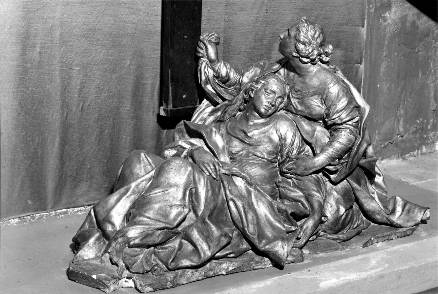 Madonna con Santa Maria Maddalena (scultura) di Mazza Giuseppe Maria (inizio sec. XVIII)