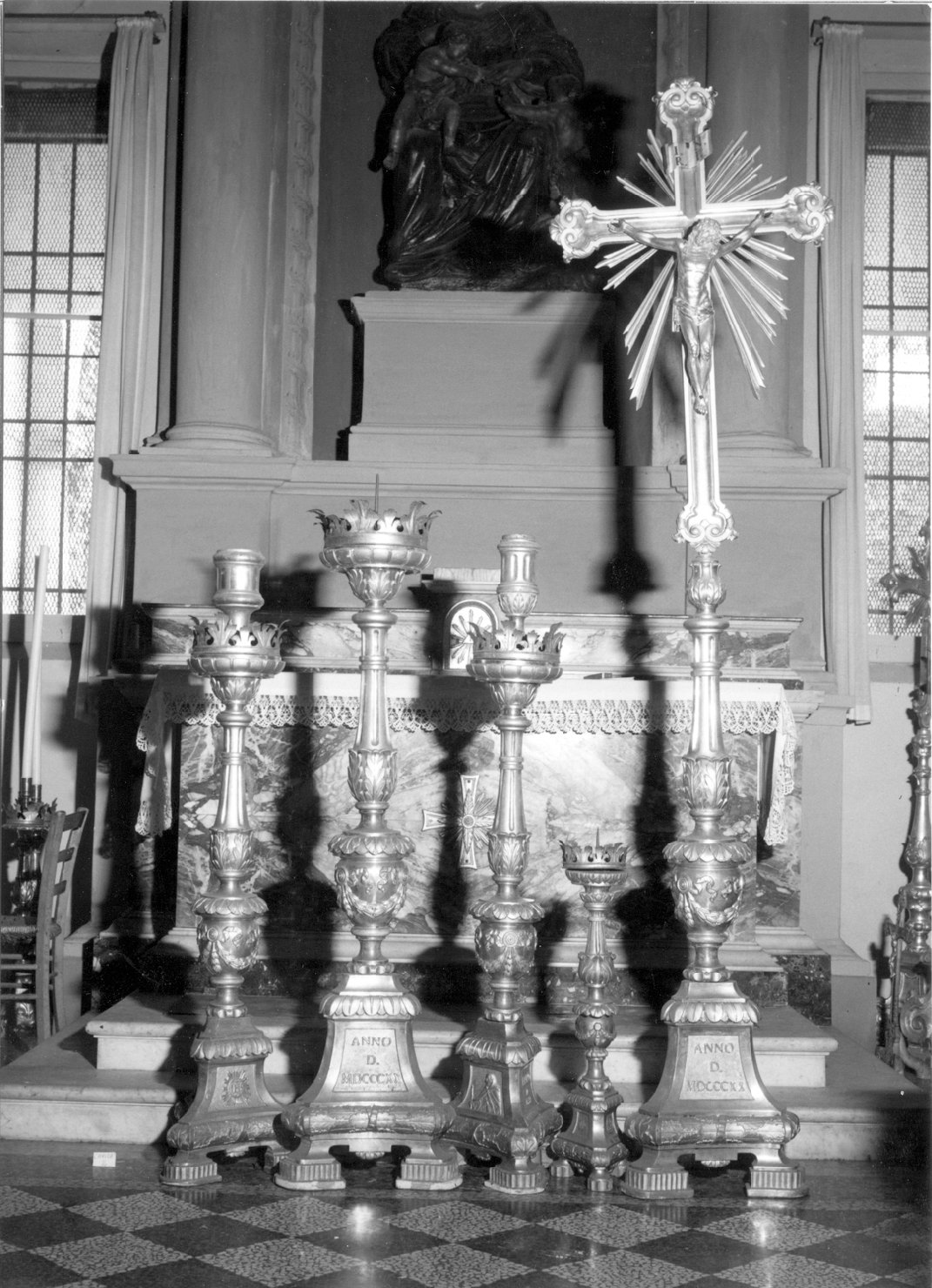 candeliere, serie - manifattura emiliana (sec. XIX)