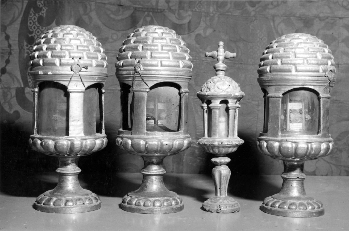 reliquiario architettonico - a tempietto, serie - ambito emiliano (sec. XVII)