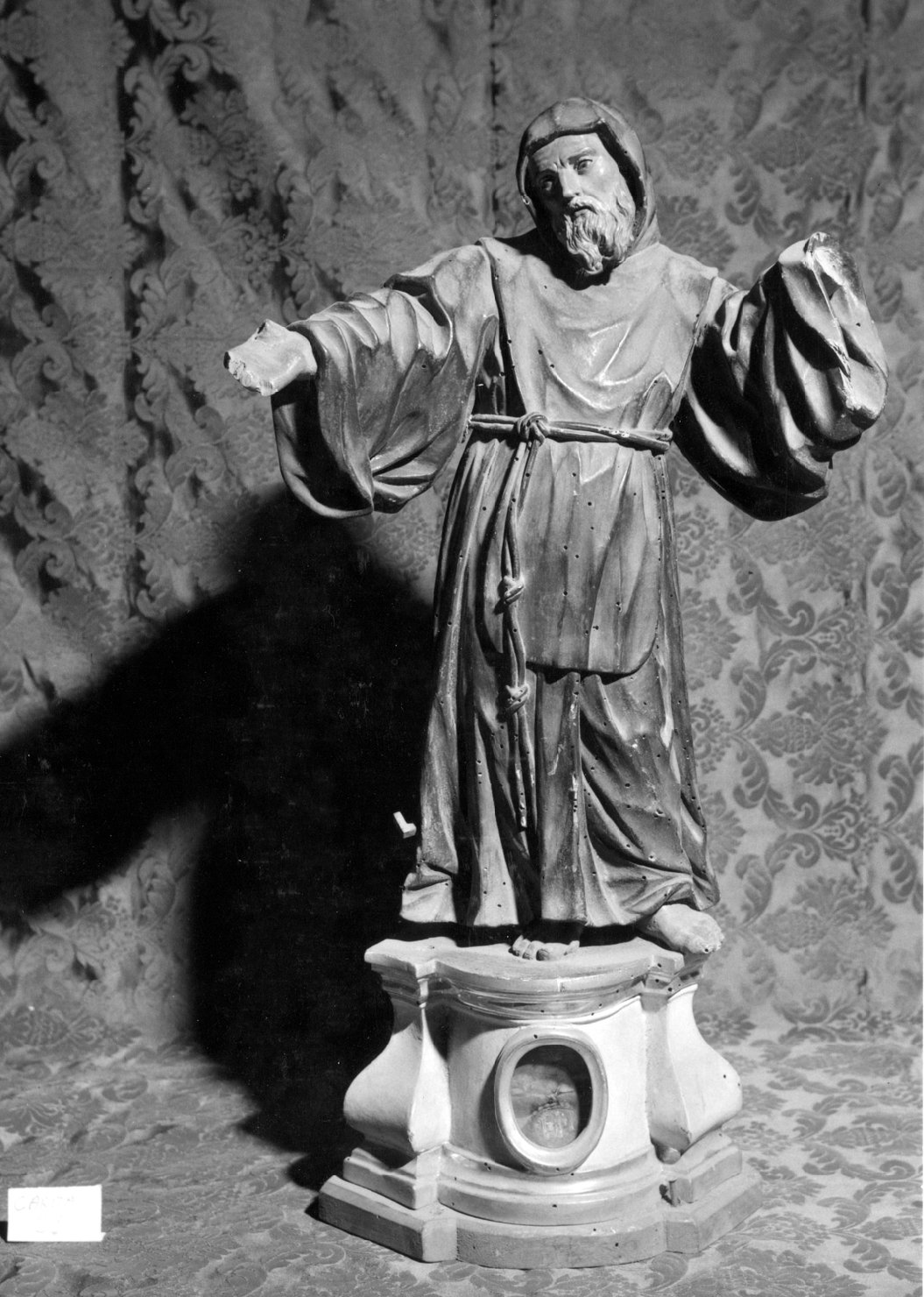 reliquiario - a statuetta - ambito emiliano (sec. XIX)