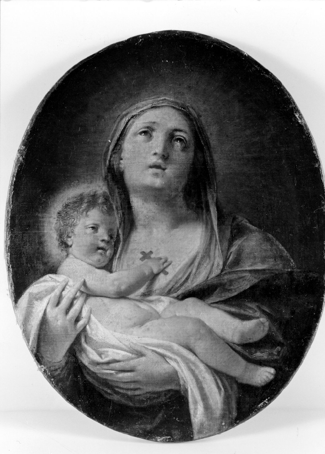Madonna con Bambino (dipinto) di Gandolfi Ubaldo (attribuito) (seconda metà sec. XVIII)