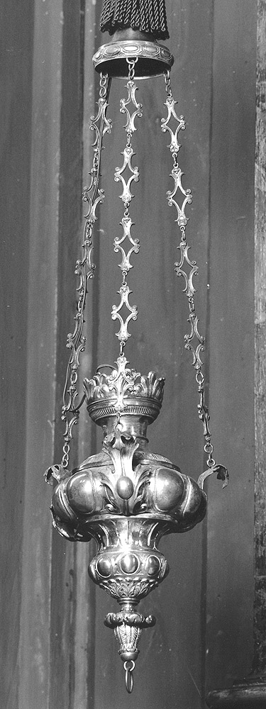 lampada pensile - manifattura bolognese (secc. XVIII/ XIX)