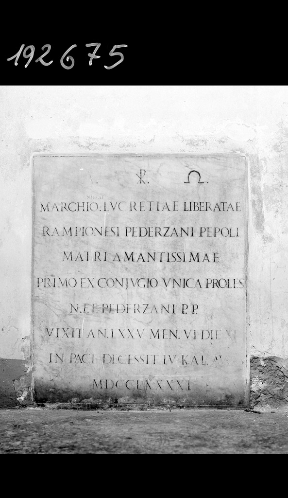 lapide tombale - manifattura emiliana (sec. XVIII)