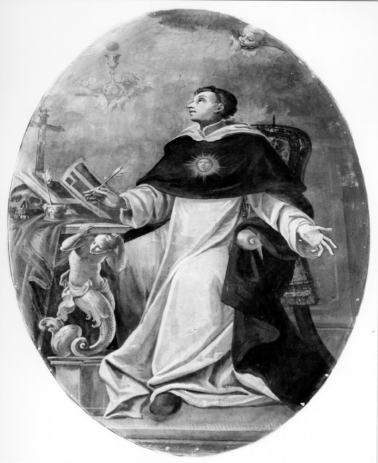 San Vincenzo Ferreri e San Tommaso D'Aquino (dipinto, serie) di Bertuzzi Nicola detto Anconetano (sec. XVIII)
