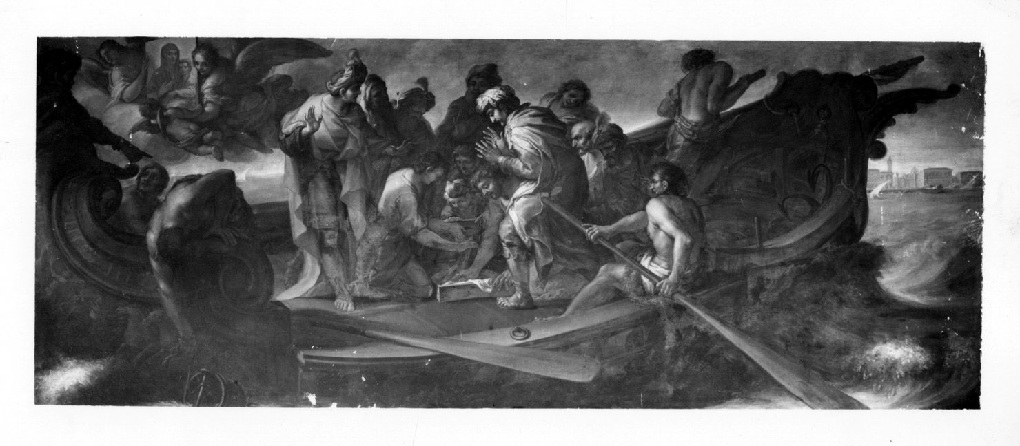 recupero miracoloso della tavola trafugata dai Veneziani (dipinto) di Piastrini Giovanni Domenico (sec. XVIII)