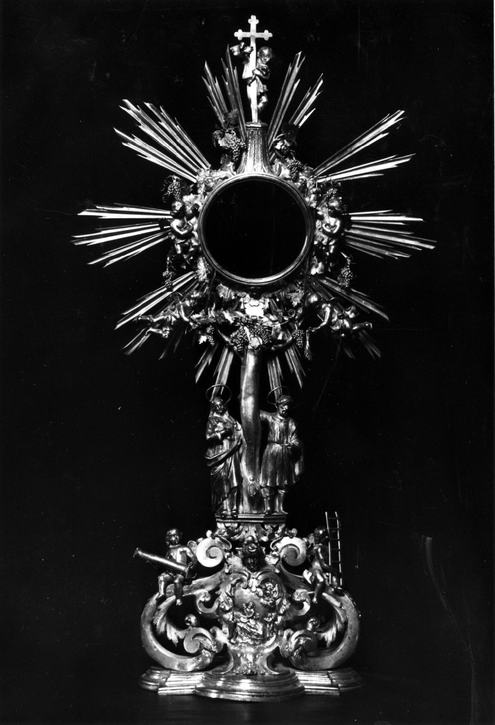 ostensorio - a raggiera - manifattura emiliana (sec. XVII)