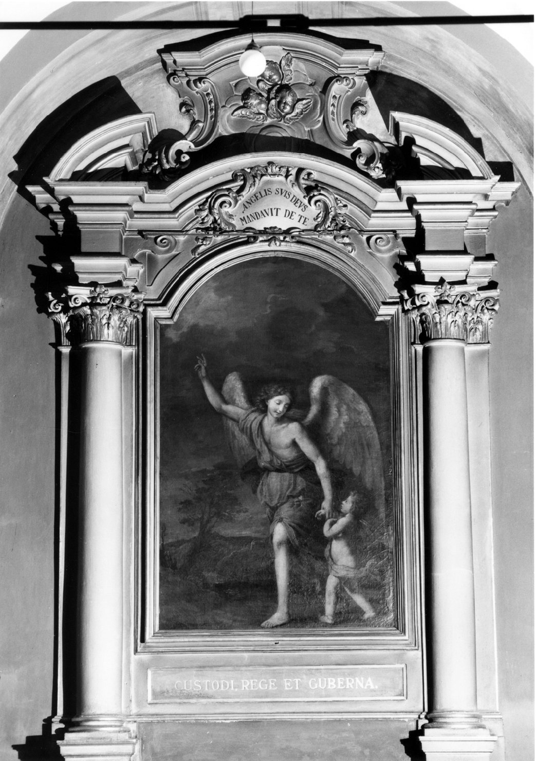 angelo custode (dipinto) di Graziani Ercole il Giovane (prima metà sec. XVIII)