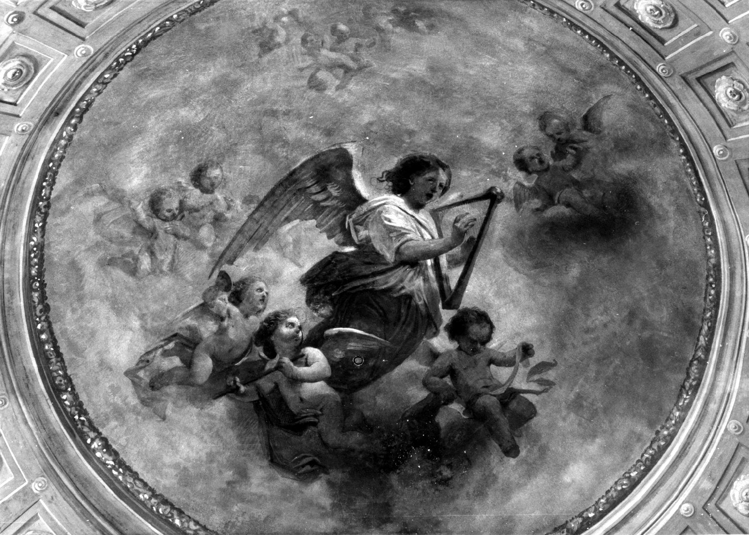 angeli musicanti (dipinto) di Guardassoni Alessandro (sec. XIX)