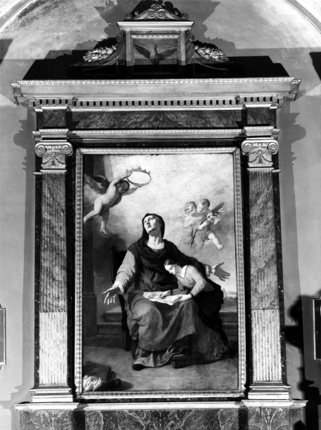 educazione di Maria Vergine (dipinto) di Fancelli Pietro (sec. XIX)