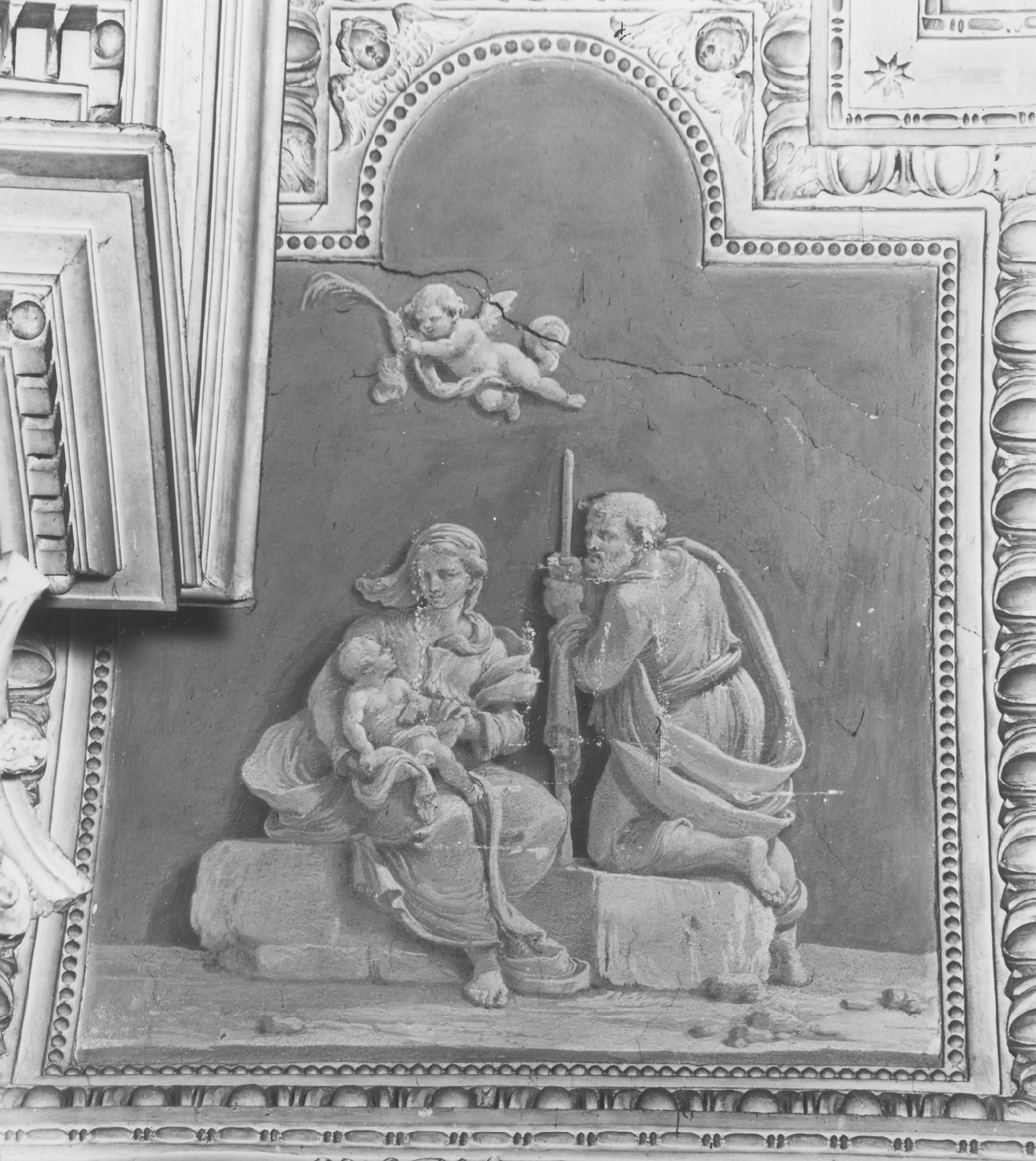 sacra famiglia (dipinto) di Zanotti Davide (inizio sec. XIX)