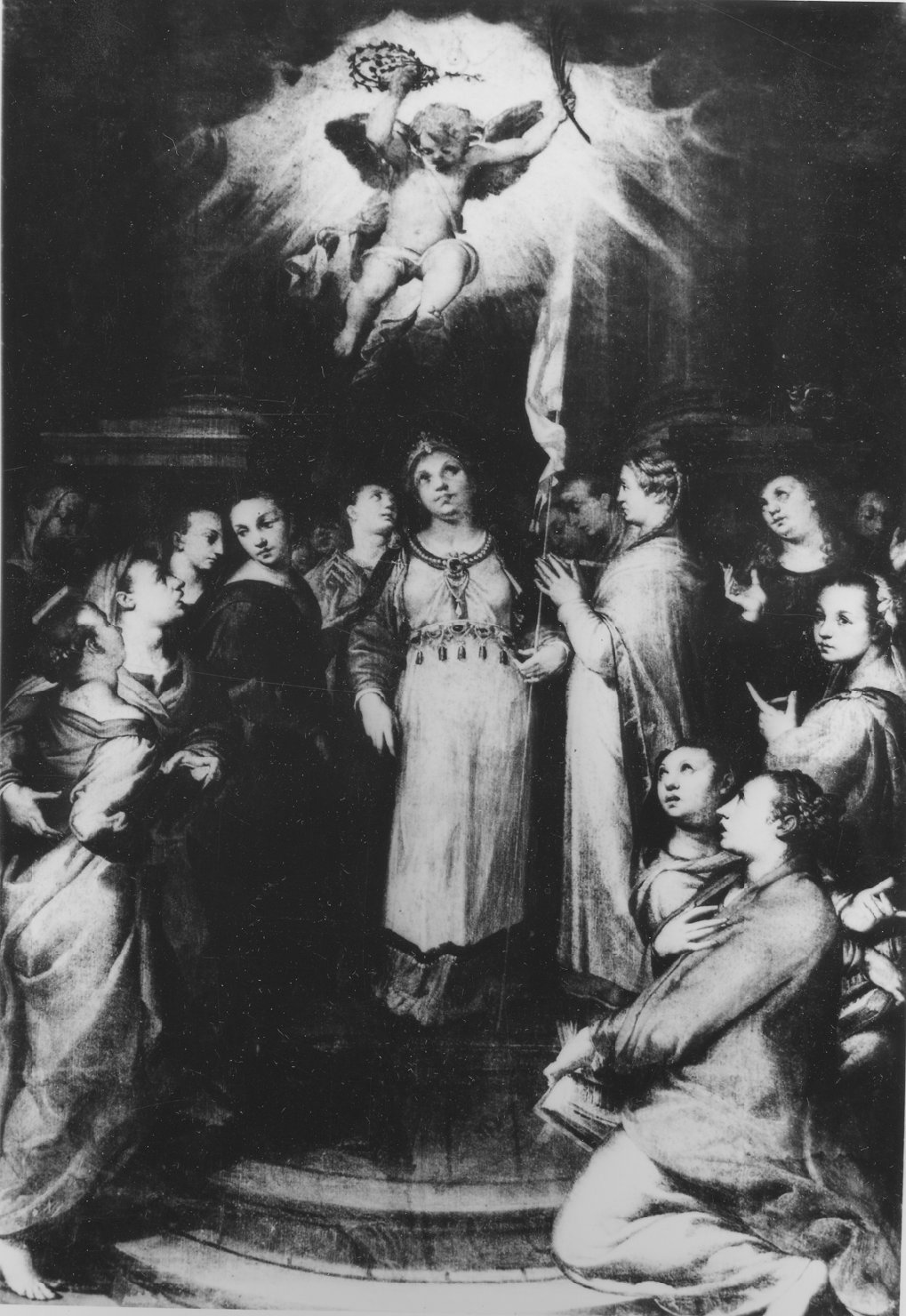 Sant'Orsola e le compagne (dipinto) di Passarotti Bartolomeo (sec. XVI)