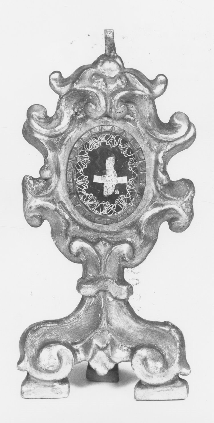 reliquiario - a ostensorio - manifattura emiliana (fine/inizio secc. XVI/ XVII)