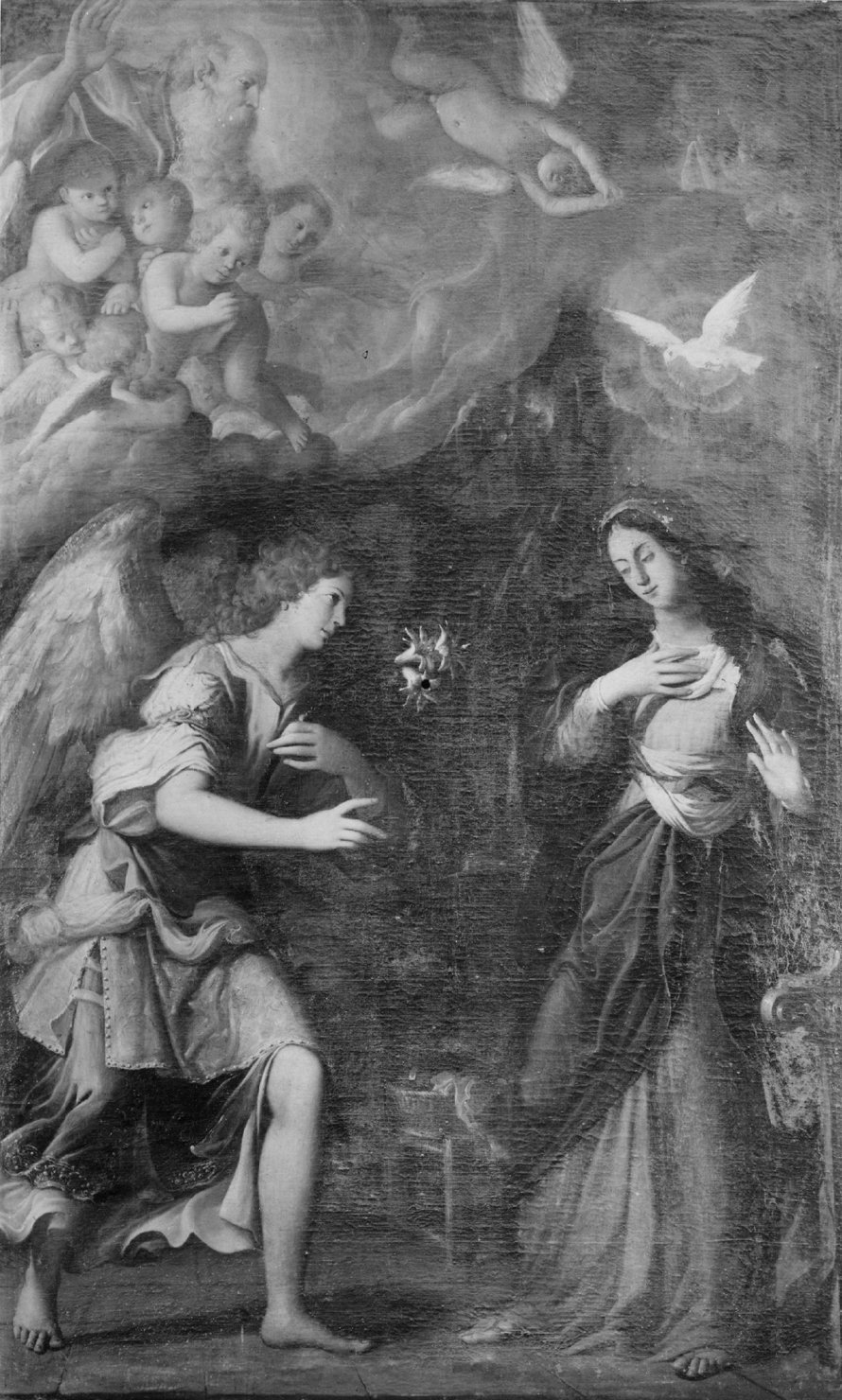 annunciazione (dipinto) di Valesio Giovanni Luigi (sec. XVII)