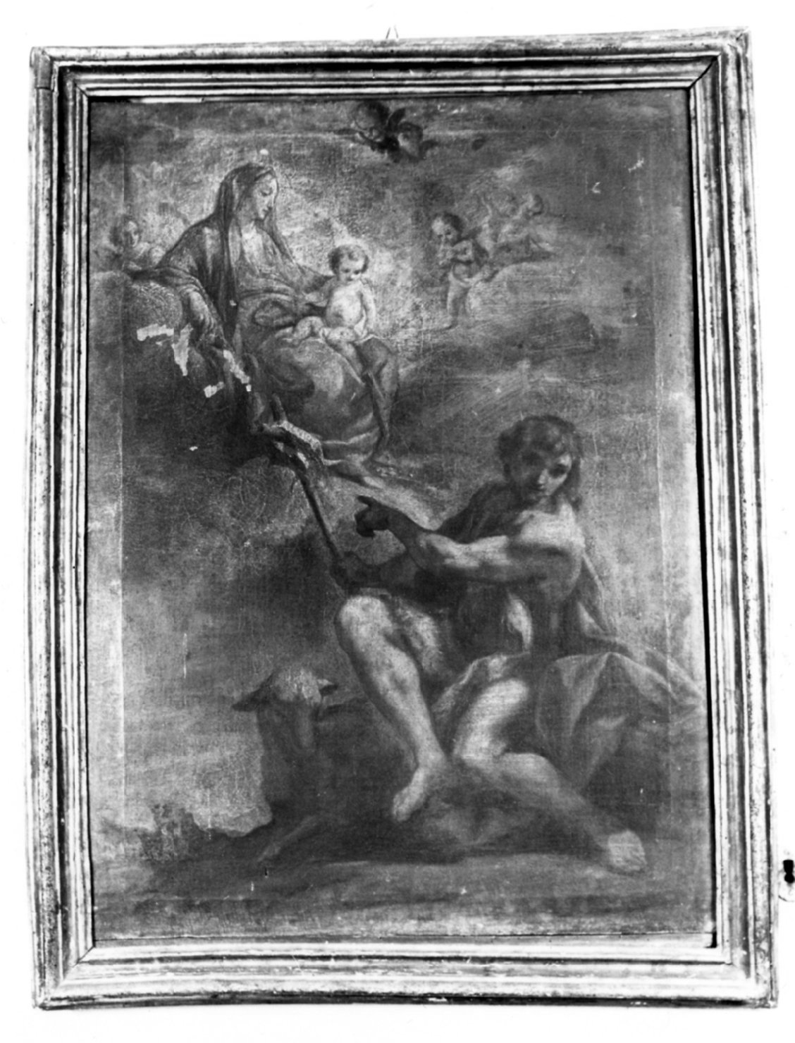 apparizione della Madonna a San Giovanni Battista (dipinto) - ambito emiliano (sec. XVII)