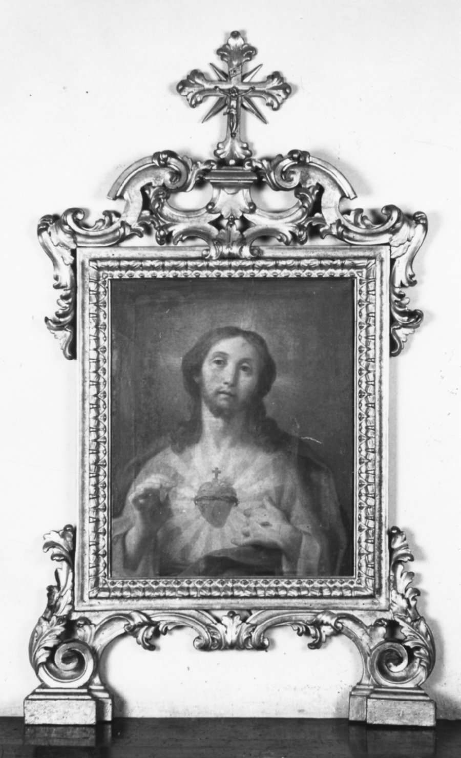 Sacro Cuore di Gesù (quadro d'altare) - ambito emiliano (fine/inizio secc. XVIII/ XIX)