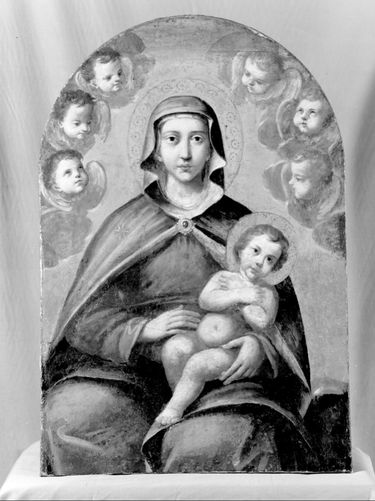 Madonna degli angeli, Madonna con Bambino (dipinto) - ambito emiliano (sec. XVII)
