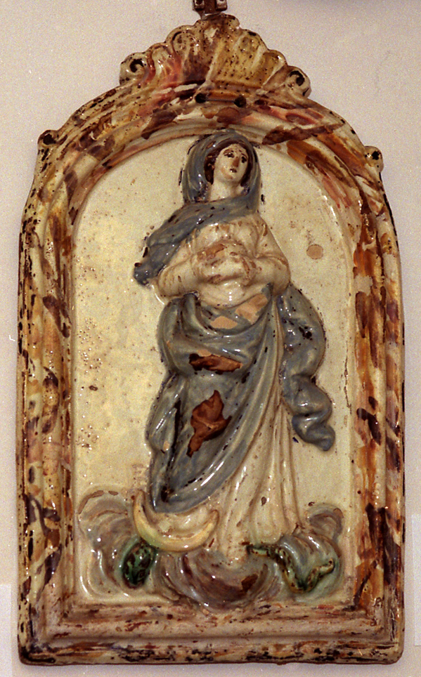 Madonna Immacolata (targa devozionale) - manifattura imolese (prima metà sec. XIX)