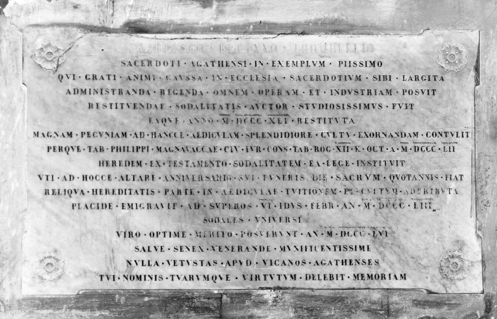 lapide - bottega emiliana (sec. XIX)