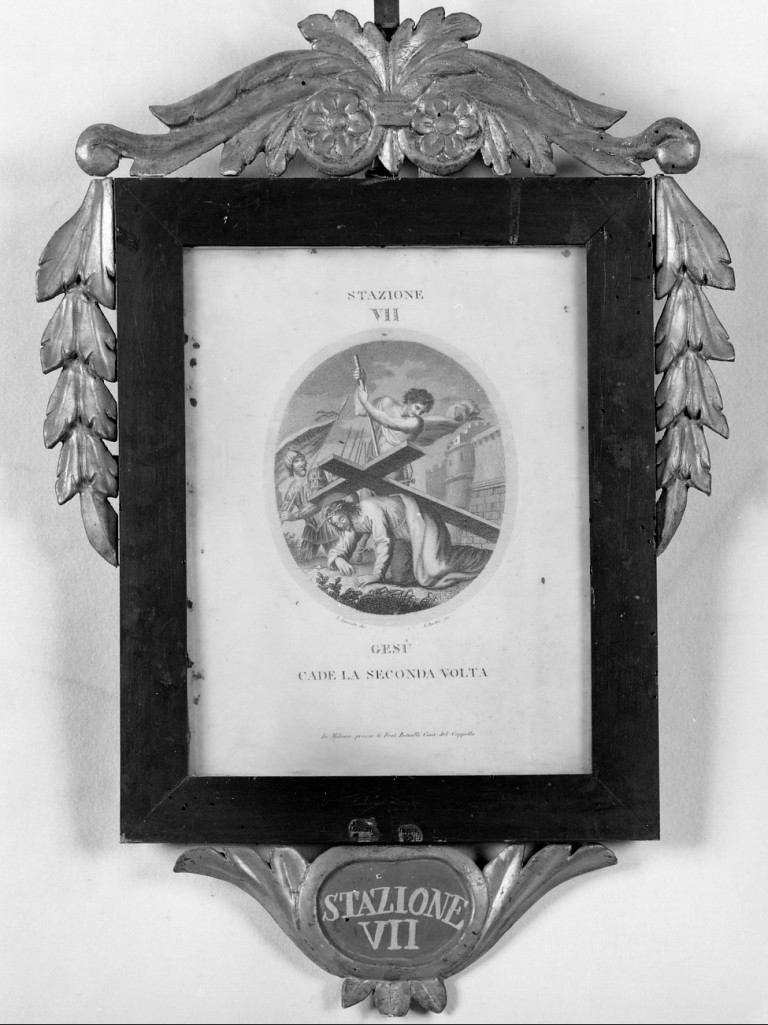 stazioni della via crucis (incisione, ciclo) di Rados conte Luigi, Agricola Luigi (prima metà sec. XIX)