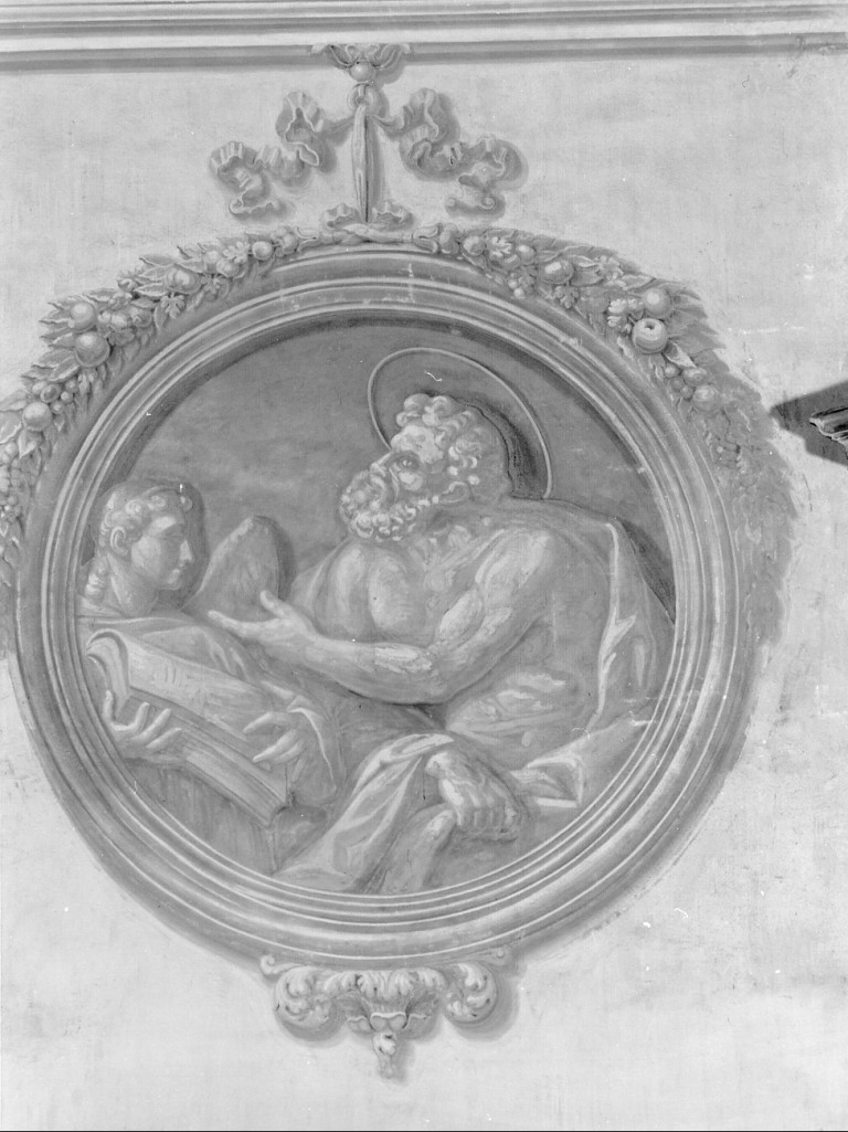 San Matteo e l'angelo (dipinto, elemento d'insieme) - ambito emiliano (prima metà sec. XIX)