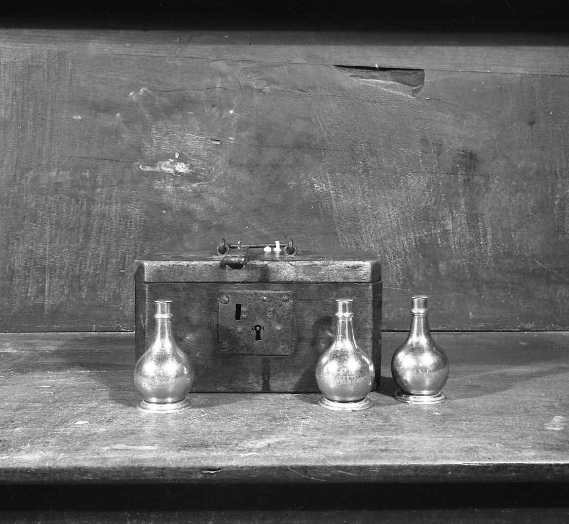 vasetti per oli santi - bottega emiliana (sec. XIX)