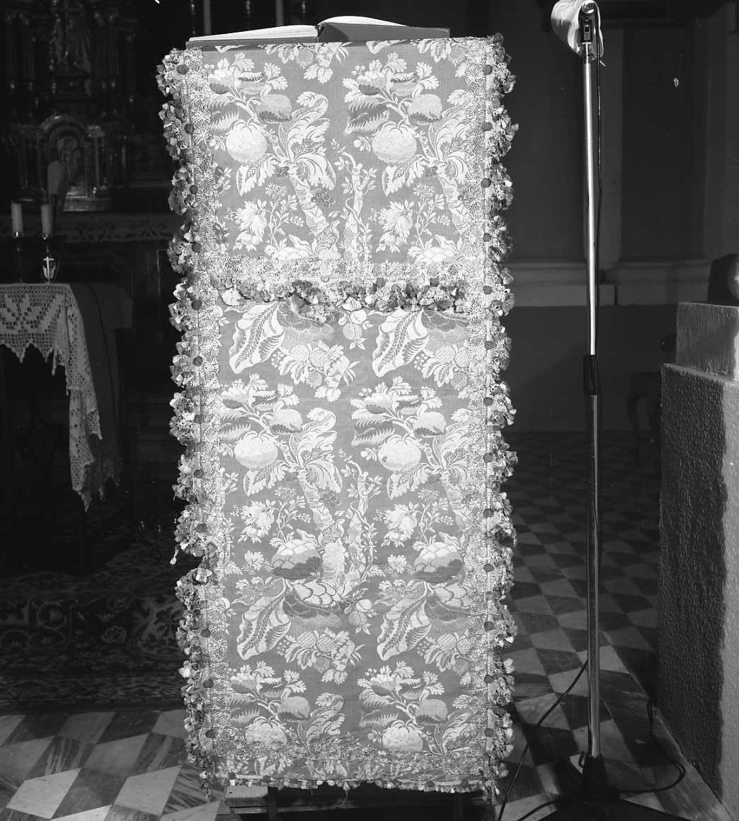 coprileggio d'altare - manifattura italiana (seconda metà sec. XVIII)