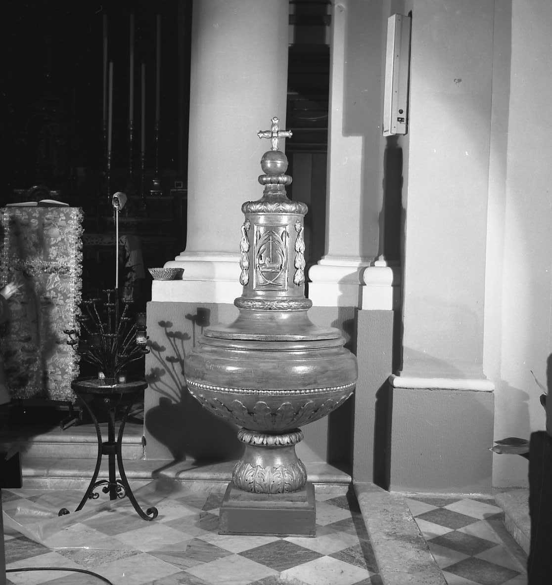 fonte battesimale - bottega emiliana (seconda metà sec. XIX)