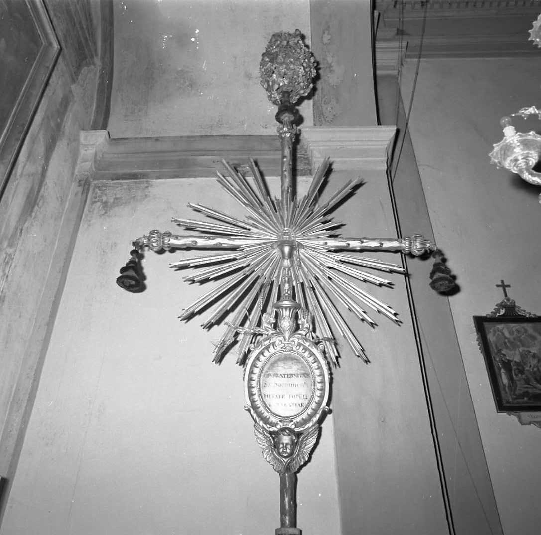 croce processionale - bottega emiliana (seconda metà sec. XIX)