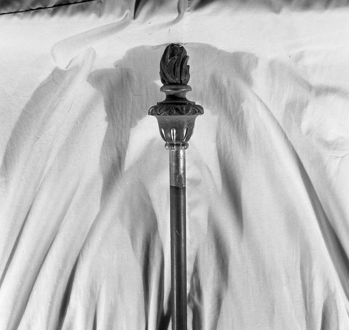 mazza processionale, serie - bottega emiliana (sec. XIX)