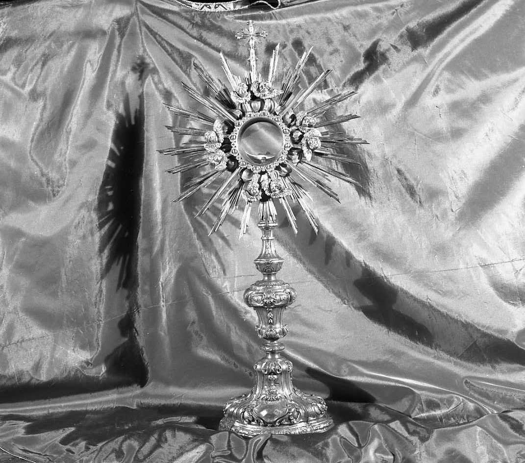 ostensorio - a raggiera - bottega emiliana (sec. XIX)