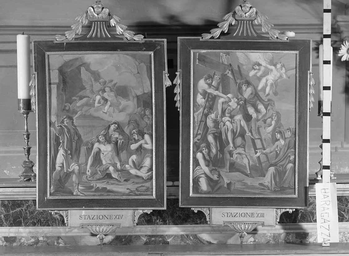 stazioni della via crucis (Via Crucis, ciclo) - ambito bolognese (prima metà sec. XIX)