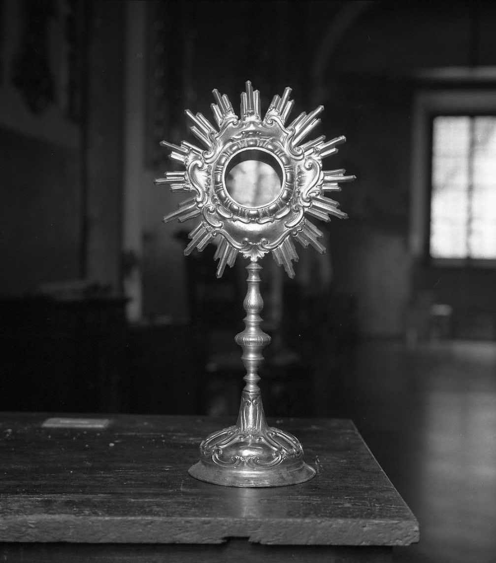 ostensorio - a raggiera - bottega emiliana (sec. XX)