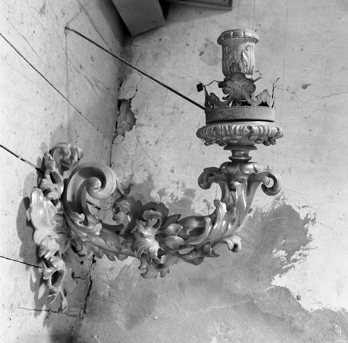 lampada - a muro, coppia - bottega emiliana (sec. XIX)