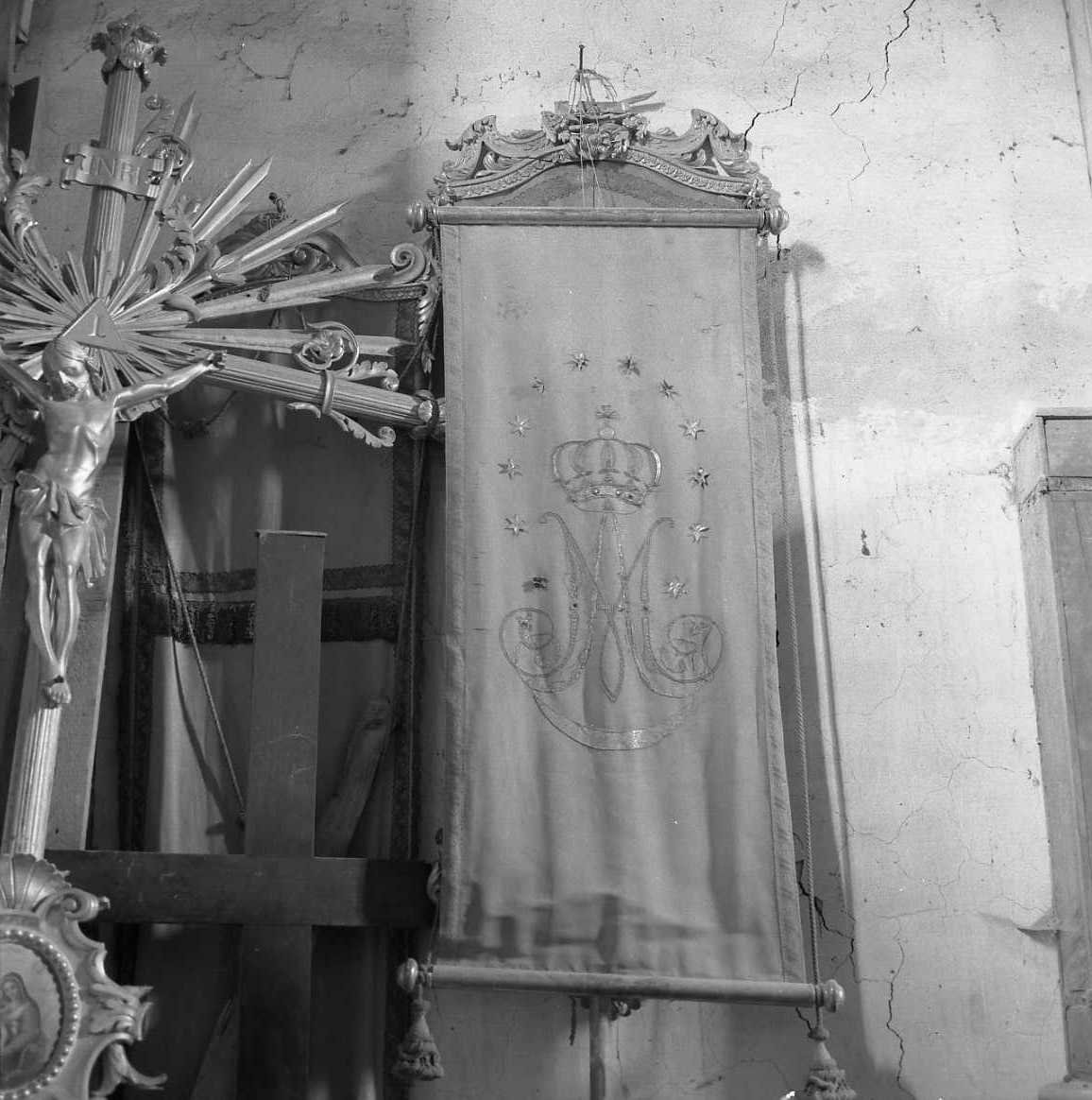 stendardo processionale - manifattura emiliana (fine sec. XIX)