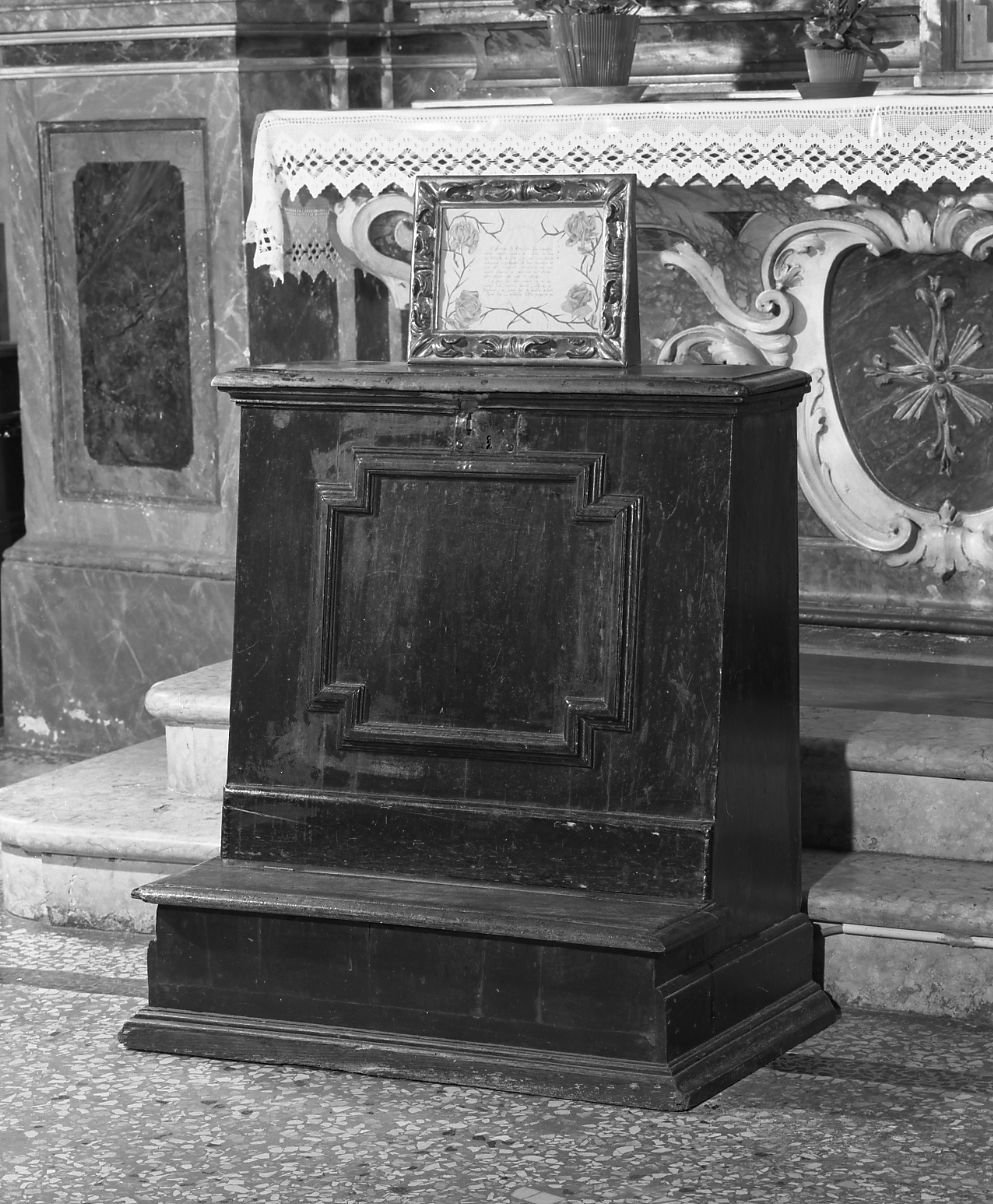 inginocchiatoio - bottega bolognese (sec. XVII)