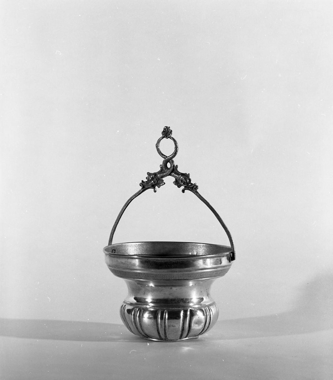 secchiello per l'acqua benedetta - bottega emiliana (sec. XIX)