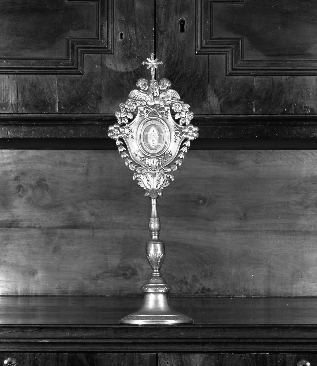 reliquiario - a ostensorio - bottega emiliana (sec. XVIII)