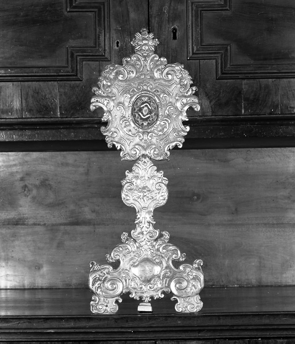 reliquiario - a ostensorio - bottega emiliana (sec. XVIII)