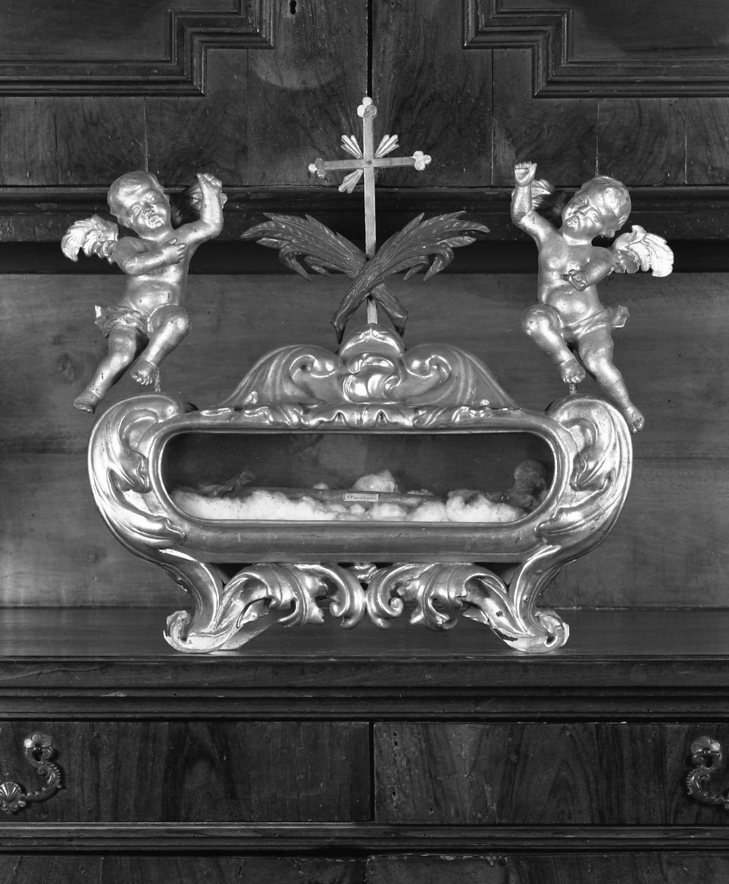 reliquiario a teca - a urna - bottega emiliana (sec. XVIII)