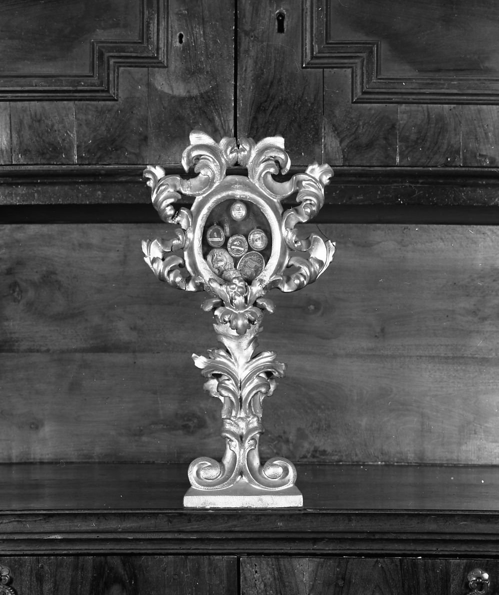 reliquiario - a ostensorio - bottega emiliana (sec. XVIII)