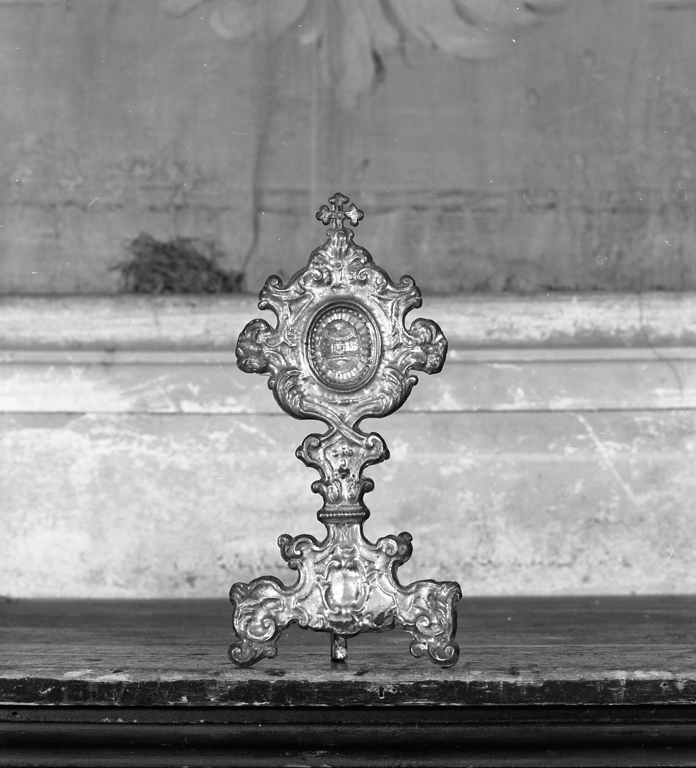 reliquiario - a ostensorio - bottega emiliana (sec. XVIII)