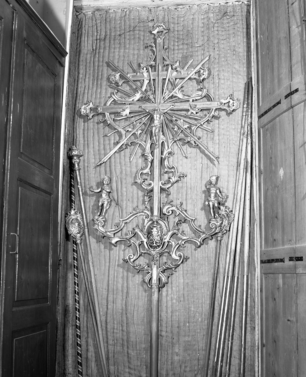 croce processionale - bottega emiliana (seconda metà sec. XVIII)