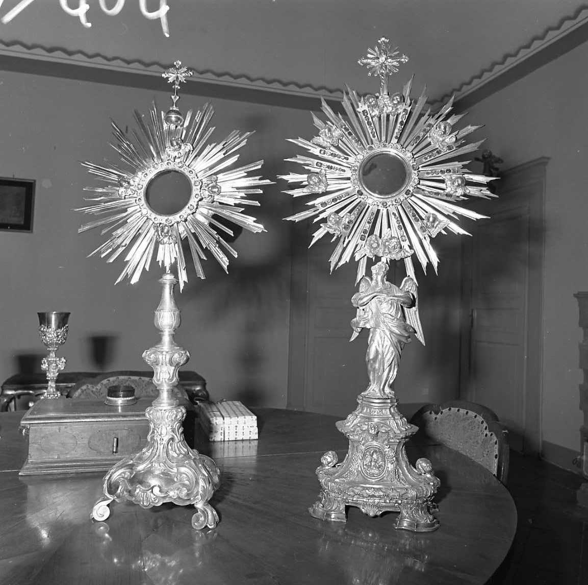 ostensorio - a raggiera - bottega emiliana (sec. XVIII)