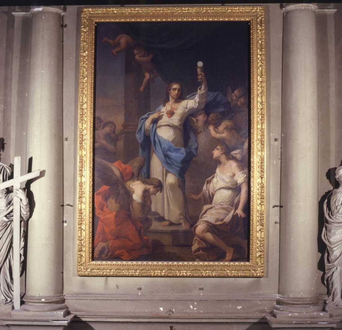 Sacro Cuore eucaristico (dipinto) di Gandolfi Gaetano (seconda metà sec. XVIII)