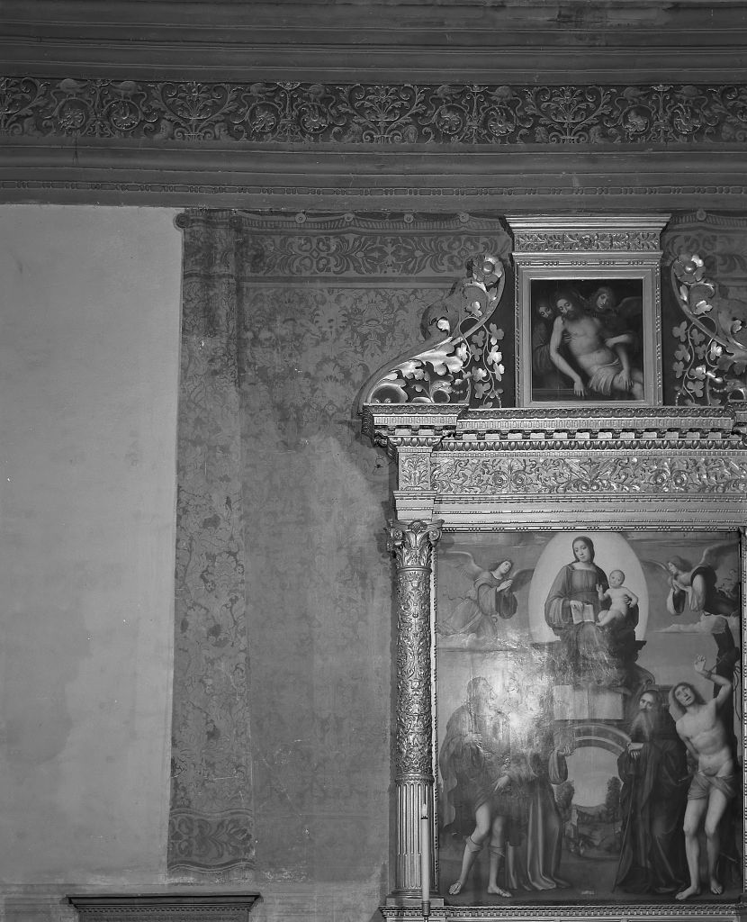 decorazione plastico-pittorica - ambito bolognese (inizio sec. XVI, sec. XIX)