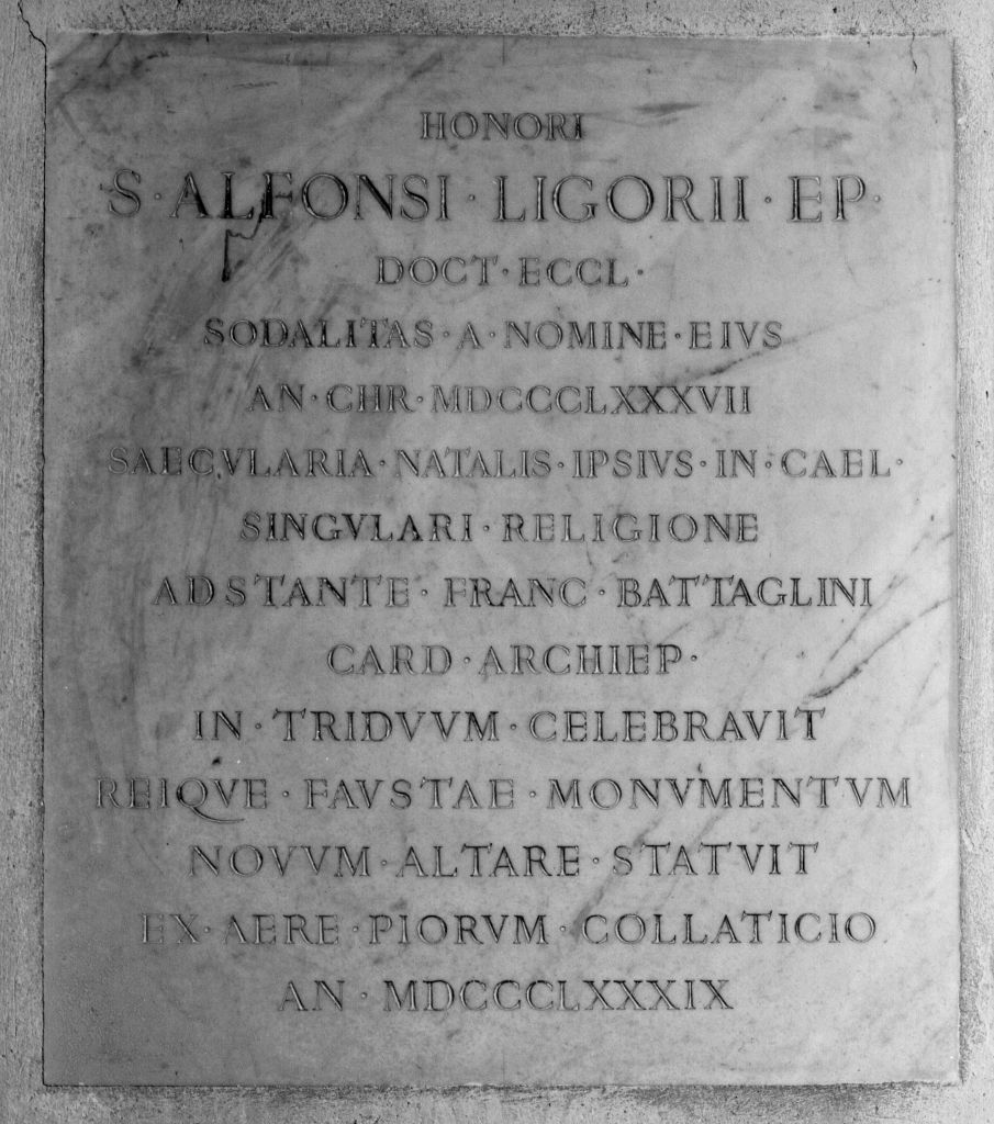 lapide commemorativa - manifattura bolognese (sec. XIX)